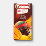 Ciocolata neagra cu mango Torras f/a zahar,  f/a gluten Torras 75g