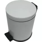 Coș de gunoi Hydro S Inox Alb 0430009