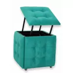 Пуф Nex Home Cub Transformer 5 scaune in 1 N41, Turcoaz