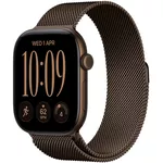 Смарт часы Apple Watch Series 12 GPS 46mm Dark Bronze Aluminium Case with Dark Bronze Milanese Loop S/M MKD74