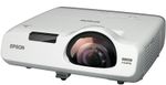 Projector Epson EB-535W;  Short-Throw, LCD, WXGA, 3400Lum, 16000:1, White