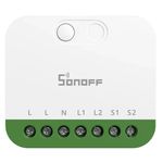 Выключатель электрический Sonoff Matter Over Wi-Fi Smart Wall Switch MINI-2GS-E Mini Duo 2-Gang (Neutral Required)