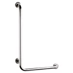 Accesoriu pentru baie Bisk 04785 Miner unghi L de baie p/u persoane cu dezabilitati PRO 550x550mm, 25mm, inox, crom