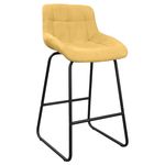 Scaun de bar Deco Nicole CFS Hoker LB SORO-40+Black Leg Yellow