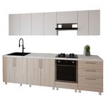 Мебель для кухни Smartex (30159) K4 280сm Alb+Stejar Deschis