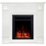 Șemineu electric ArtFlame Nexor & Cris, 950x1000x270mm, Alb