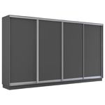 Dulap Mobildor-Lux Fox uși glisante din PAL (390x60x210H cm) Anthracite