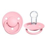 Пустышка силиконовая Bibs De Lux (0-36 мес) Baby Pink