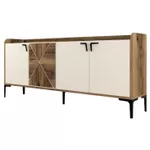 Casetieră Trendy Venedik, Nuc, Smantana 180x78x35cm