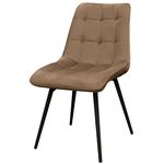 Scaun Deco Capella Catifea Brown HLR49 + Black Legs