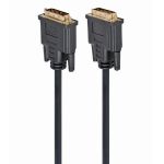 Cable DVI M to DVI M,  1.8m, Cablexpert DVI-D Dual link with ferrite, CC-DVI2-BK-6