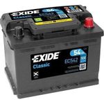 Автомобильный аккумулятор Exide Classic 12V 54Ah 500EN 242x175x175 -/+ (EC542)