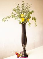 Vaza  din sticla neagra  - H 80 cm