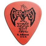 Accesoriu p/u instrumente muzicale Ernie Ball Everlast Pick Red 1.14 mm 12 Pack - Pene pentru Chitară