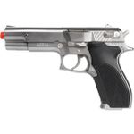 Игрушечное оружие Gonher 3045/0 Pistol politie argintiu (8 gloante), 61602