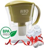 Cană filtrantă pentru apă Fito Filter FF Platinum olive (2cart)