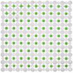 Covoraș de baie Bisk 05199 antiderapant, 45x45, verde, SIMPLY