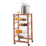 Тумбочка Arredamenti Italia GingerOne, для овощей с верхом, аишневое дерево