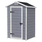 Садовый сарай Keter 57720 Manor 4x3, 129x103x196cm, gri/alb