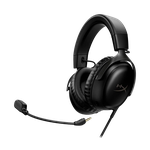 Gaming Headset HyperX Cloud III, 53mm driver, 64 Ohm, 15-21khz, 100db, 320g.,3.5mm/USB/Type-C, Balck