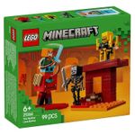 Set de construcție Lego 21266 Minecraft Bătălia pentru Lava Inferioară