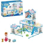 Домик для кукол Essa 556-79A Vila Visurilor + accesorii cu iluminare de noapte, 192elem