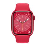 Apple Watch Series 8 GPS, 41mm (PRODUCT)RED Aluminium Case with (PRODUCT)RED Sport Band, MNP73