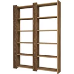 Raft de birou Trendy Orasul 2, Nuc, Nuc 124x170x24cm, raft de carti