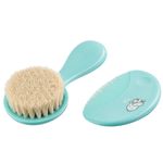 Set pentru îngrijirea bebeluşului Roxy Kids RBH-003 Расческа и щетка мягкая, ворс из овечьей шерсти, голубой