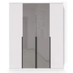 Dulap Fabrik Home Linia 1600 c зеркалами до пола, белый ясень