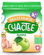 Пюре яблоко Маленькое Счастье, 90гр