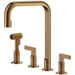 Смеситель кухонный Gessi 58703-726 Inciso Warn Bronze Brushed PVD