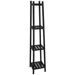 Etajeră H&S 46695 din lemn cu 4 niveluri 30X30X150cm, neagr?