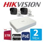HIKVISION by HIWATCH POE 2 МЕГАПИКСЕЛИ IP 1TB