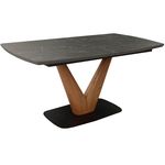 Стол Deco Molli 1600/2000x900x760 Black Ceramic