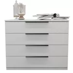 Comodă Bayro Murano 1000x810x450 МДФ 18мм Positano белый мат