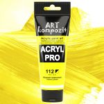 Краска акриловая Art Kompozit, (112) Желтый лимонный, 75 мл