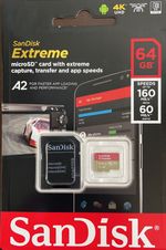 Карта памяти MicroSD SanDisk Extreme 64GB