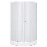 Cabină de duș MPN 110062, 900X900X1940, cada joasa, forma rotunda., sticla fumurie