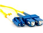 Fiber optic patch cords, singlemode Duplex LC-SC,10m