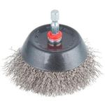 Набор головок, бит, насадок Wolfcraft Perie tip oala din sarma de otel inoxidabil 75mm 2746000