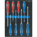 Șurubelniță King Tony 9-30208MRV Набор отвёрток силовых (шлицевые и крестовые), 8 пр. (FOAM)