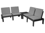 Комплект мебели Molok 5ед: стол, 4 кресла / с подушками