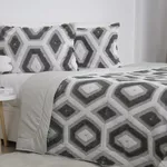 Домашний текстиль Relaxe Home 024556 Cuvertura TEP BOHO 220x240cm + 2 Fete de perne 50x70cm, Light Grey
