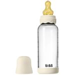 Поильник BIBS 50202216 Biberon din sticla anticolici Boheme Ivory cu tetina din latex 3+ luni, 240ml