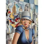 Пазл Trefl 20251 Wooden puzzle. Vară în oraș, Catherine Abel, 200el