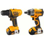 Набор электроинструментов Tolsen Set masina de insurubat + impact MP20V 2Ah (87239)