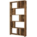 Raft de birou Trendy Lima, Nuc 90x180x20cm, raft de carti