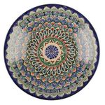 Farfurie Rishtan Ceramic Lyagan Mehrob 26cm, pictata manual, ceramica