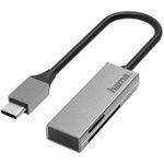 Cititor de carduri Hama 200131 USB Card Reader, USB-C, USB 3.0, SD/microSD, alu